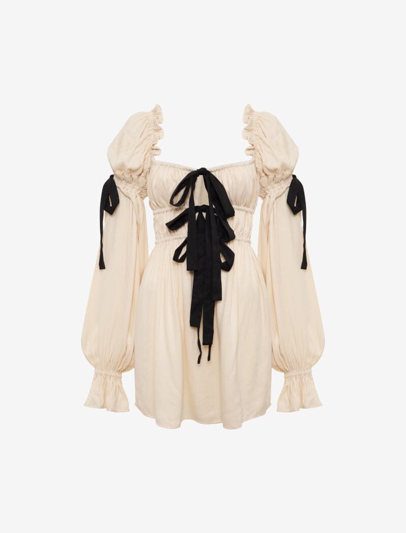 strapless open back dress Carlita Mini Dress | Yellow | Womens