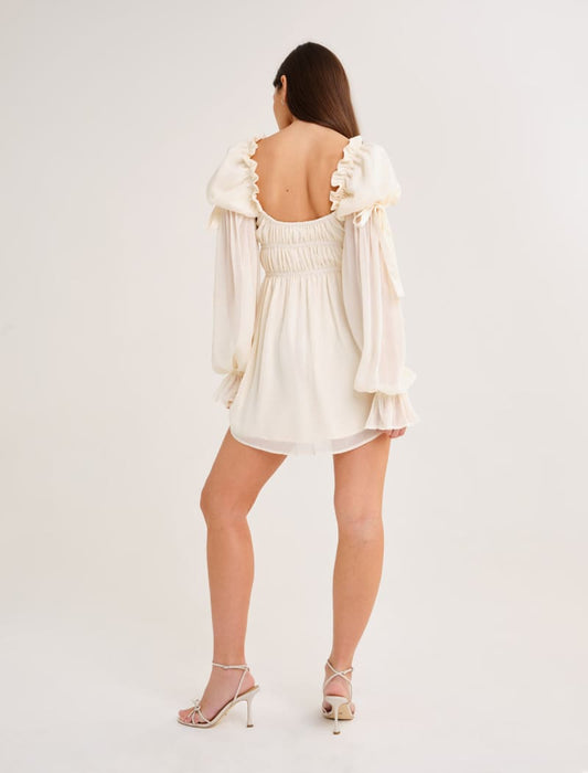 Macbeth Mini Dress | Cream - Mini Dress