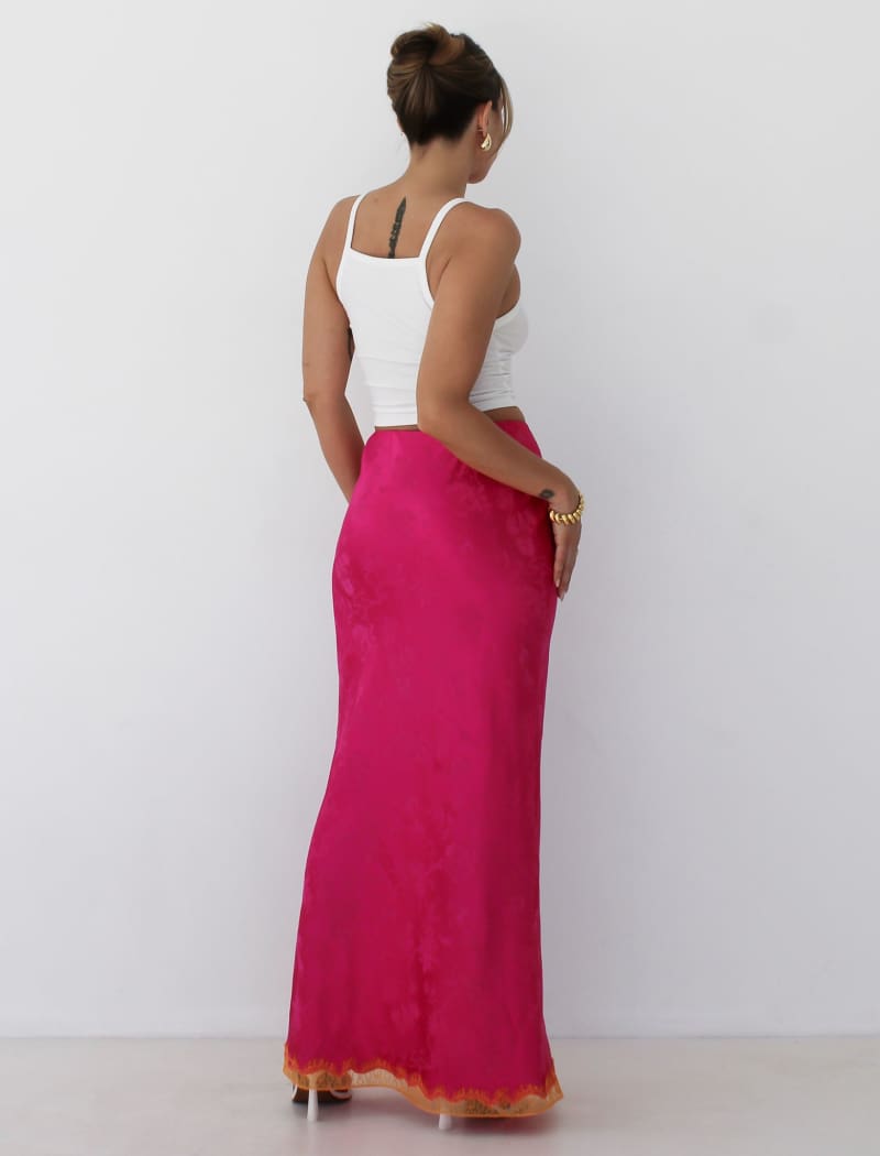 Meadow Maxi Skirt | Fuchsia