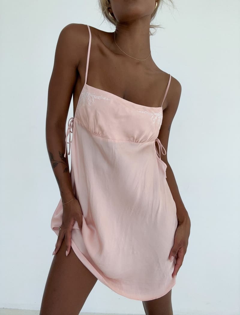 Meadow Mini Dress | Baby Pink - Mini Dress