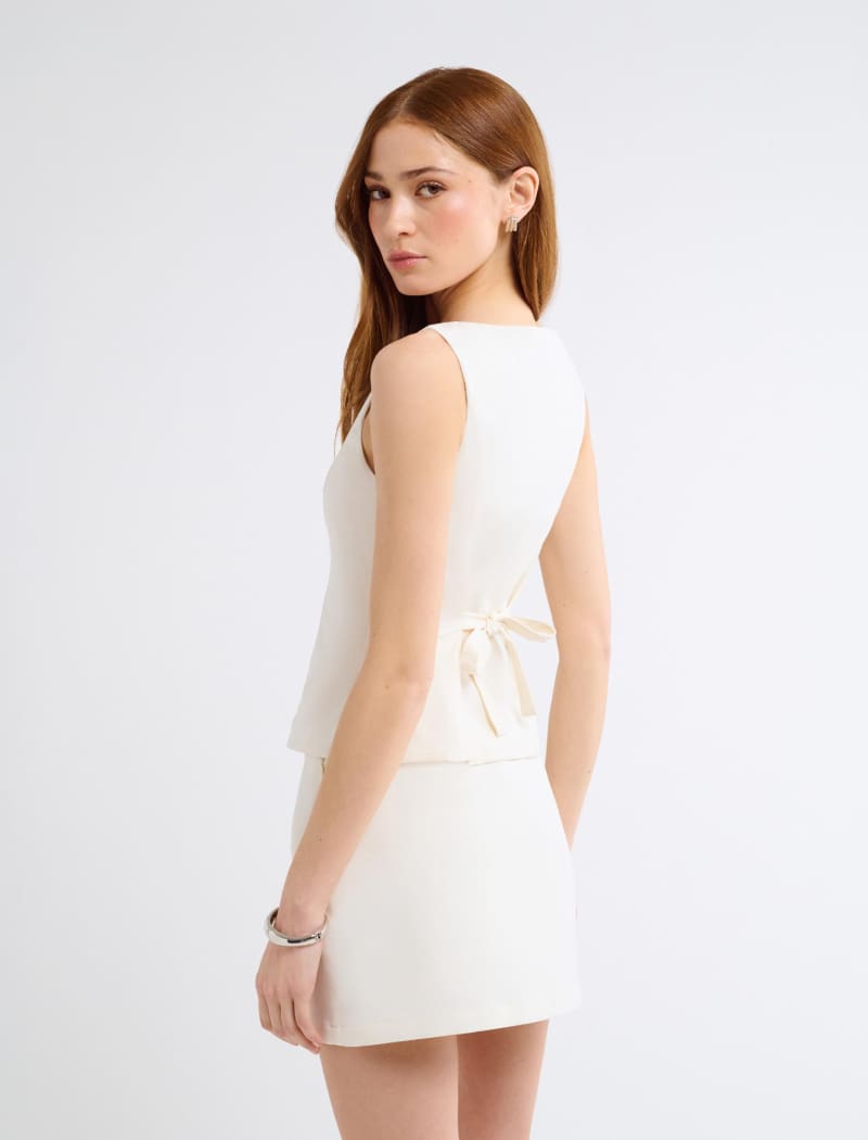 Micro Skort | Cream - Mini Skort