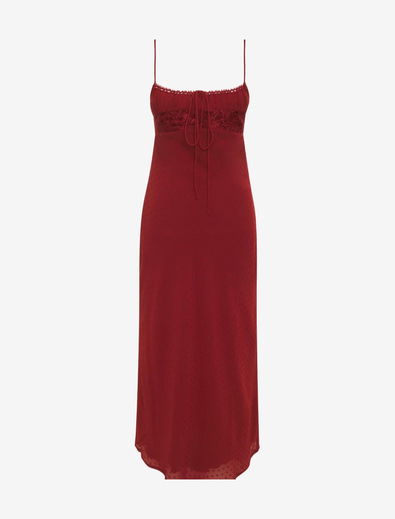 Midsummer Dress | Crimson - Midi Dress