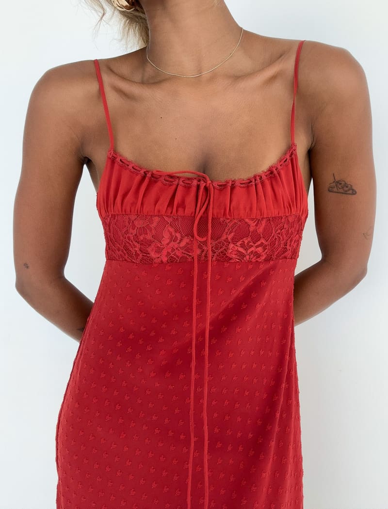 Midsummer Dress | Crimson - Midi Dress