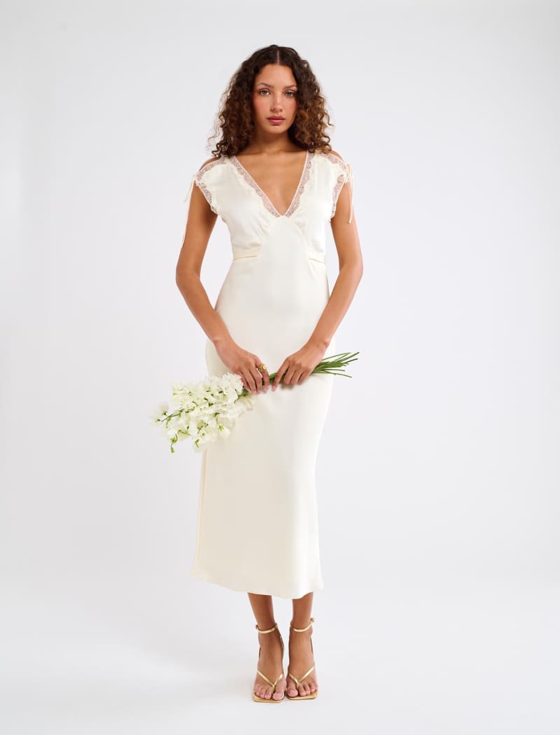 Monarch Midi Dress | Cream - Midi Dress
