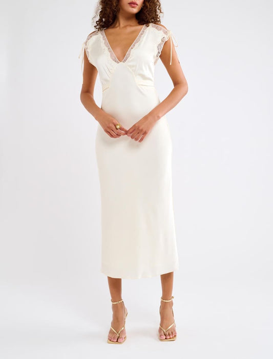 Monarch Midi Dress | Cream - Midi Dress