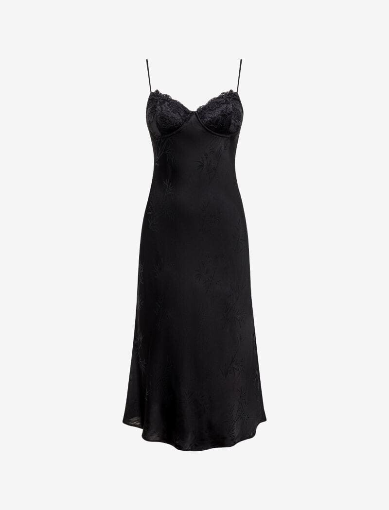 Negroni Midi Dress | Black Bamboo - Midi Dress