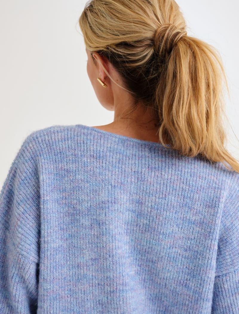 Newport Cardigan in Blue Heather main image 1
