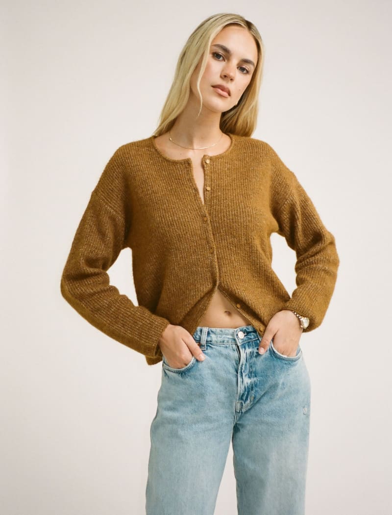 Newport Cardigan | Camel