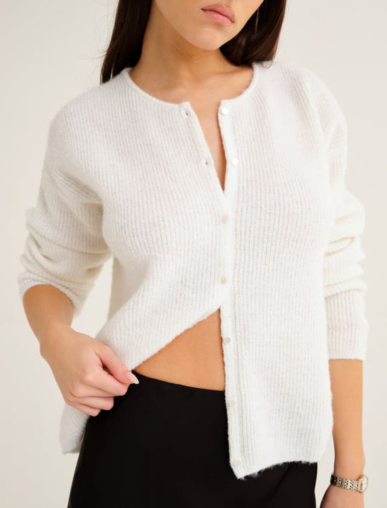 Newport Cardigan - Ivory