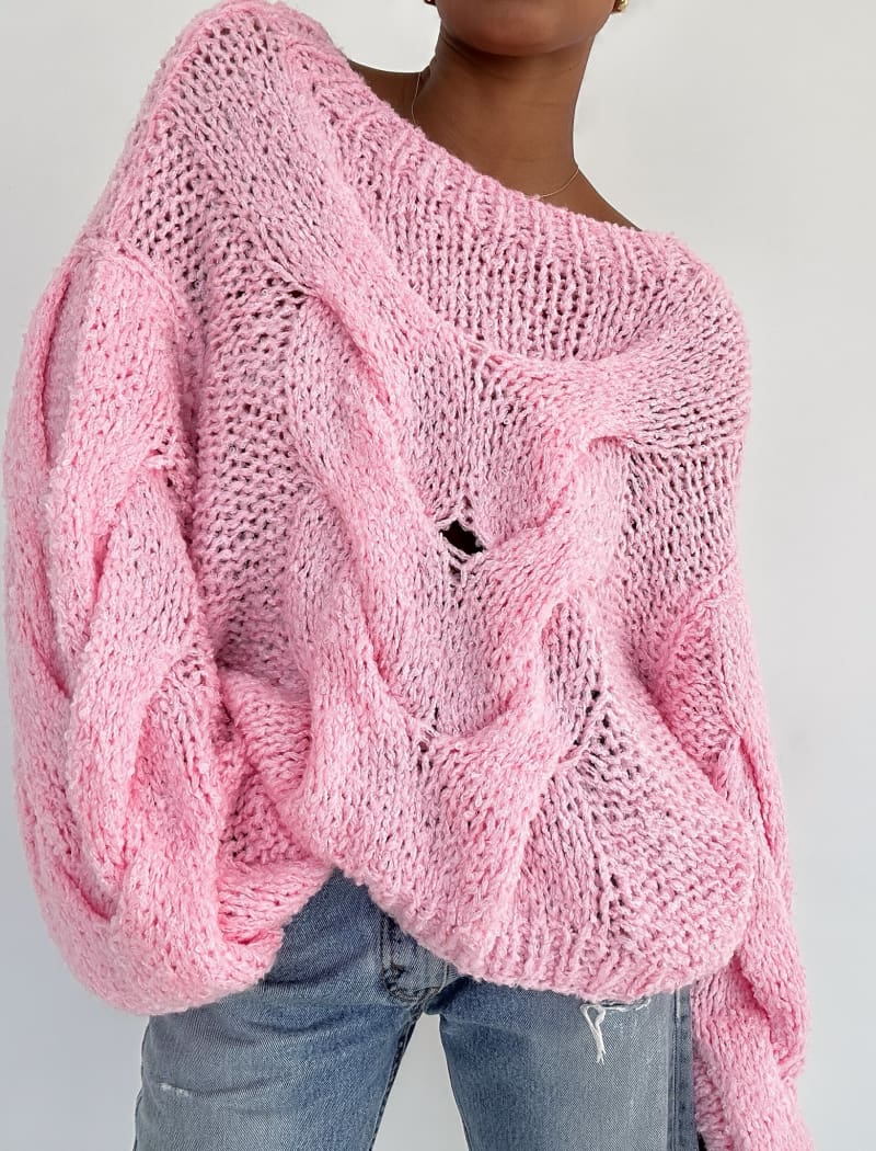 Nonna Sweater | Bubblegum - Sweaters
