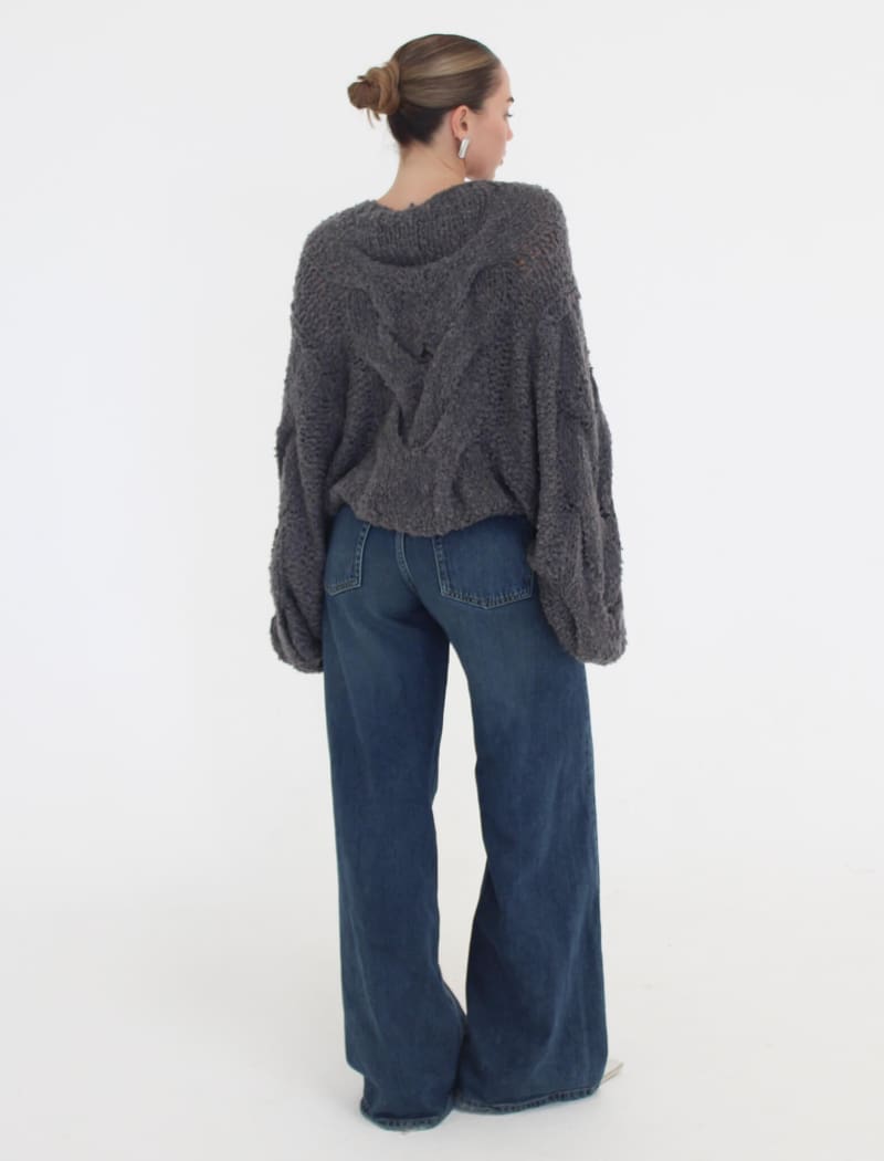Nonna Sweater | Charcoal - Sweaters