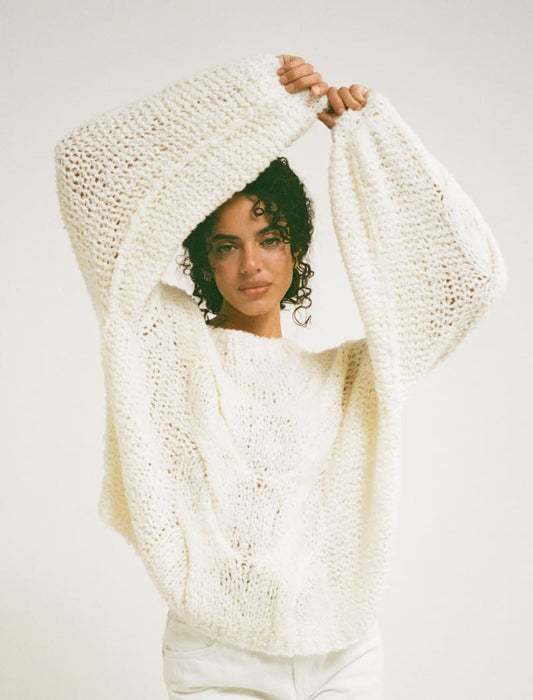 Nonna Sweater | Ivory - Sweaters