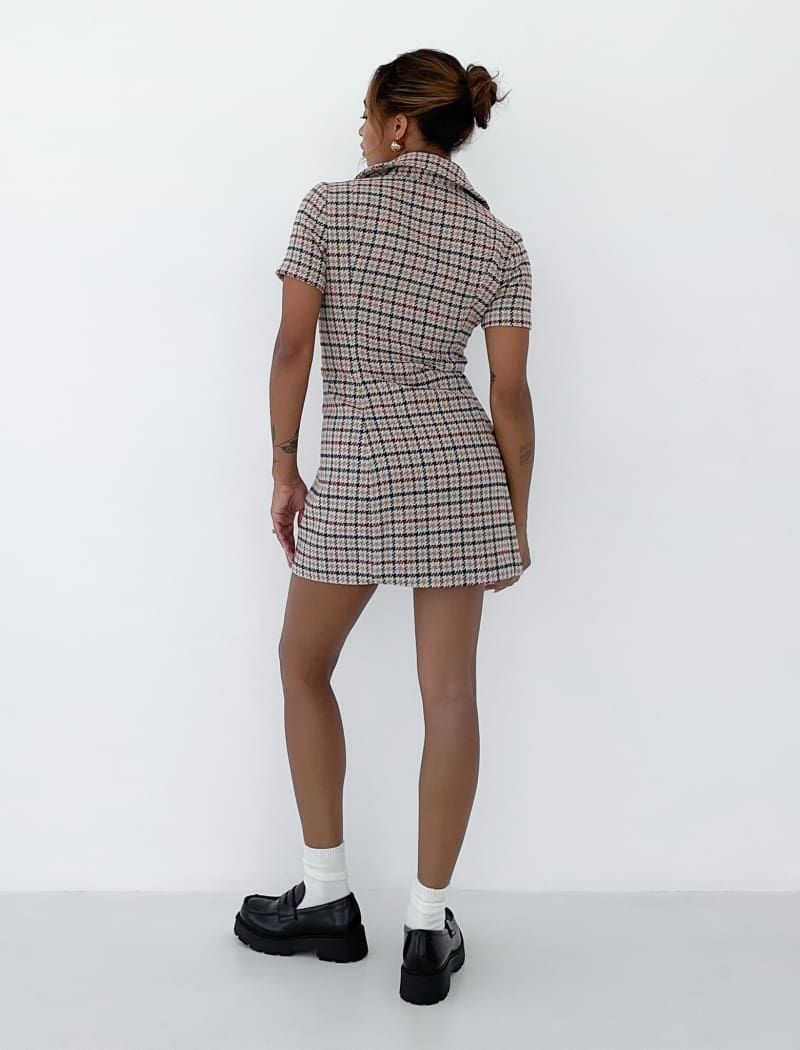 Notting Hill Mini Dress | Newbury Plaid Tweed - Dresses
