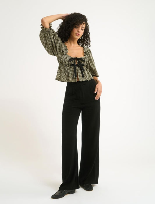 Parton Top | Black Gingham