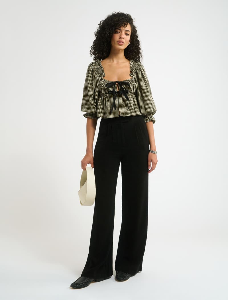 Parton Top | Black Gingham