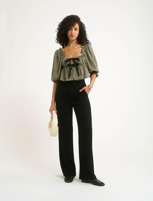 Parton Top | Black Gingham