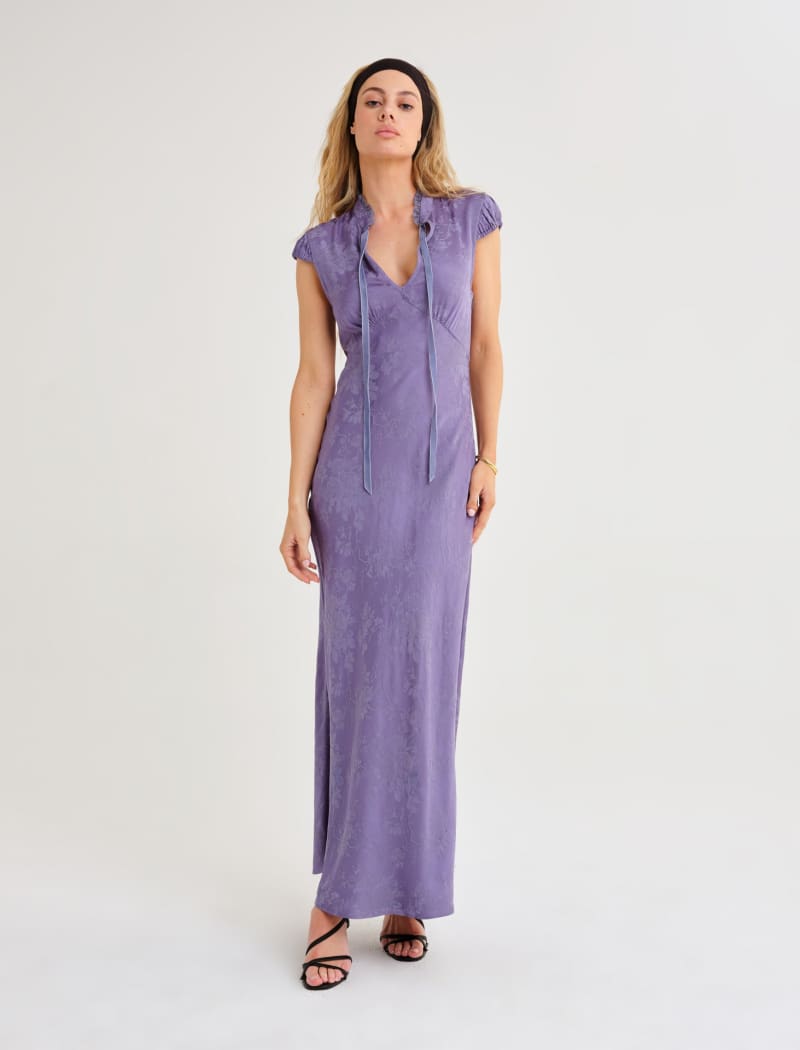Portofino Maxi Dress | Indigo Jacquard
