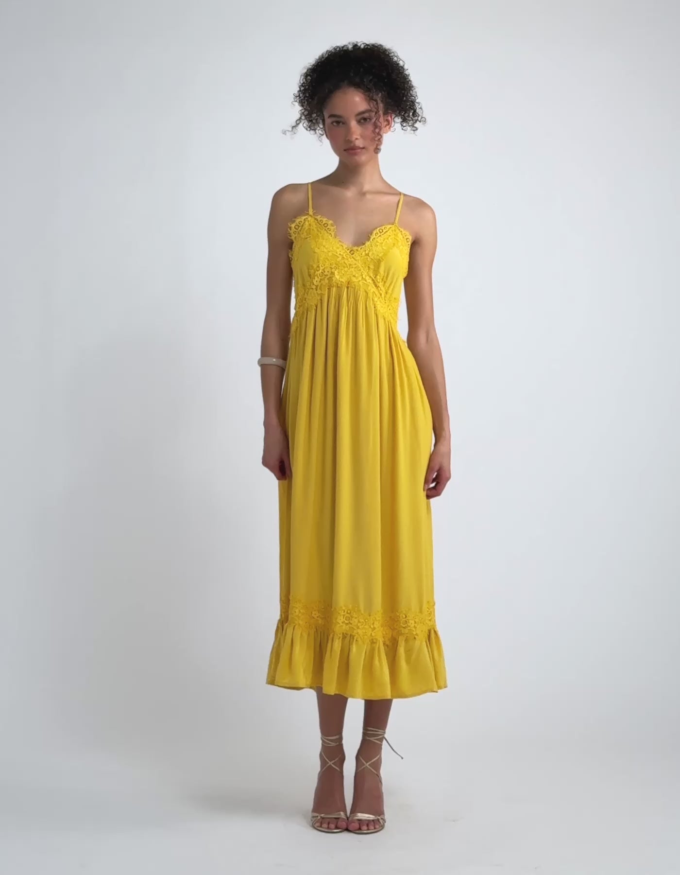 Driftlace Midi Dress | Marigold