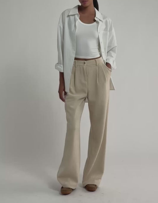 Simon Pant | Cream Corduroy