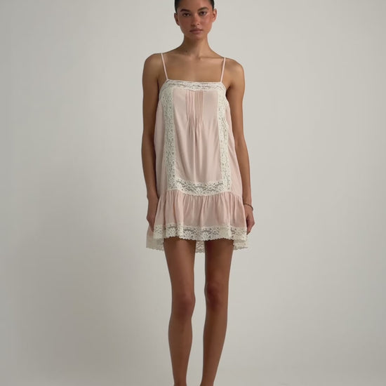 Carriage Mini Dress in Powder Room