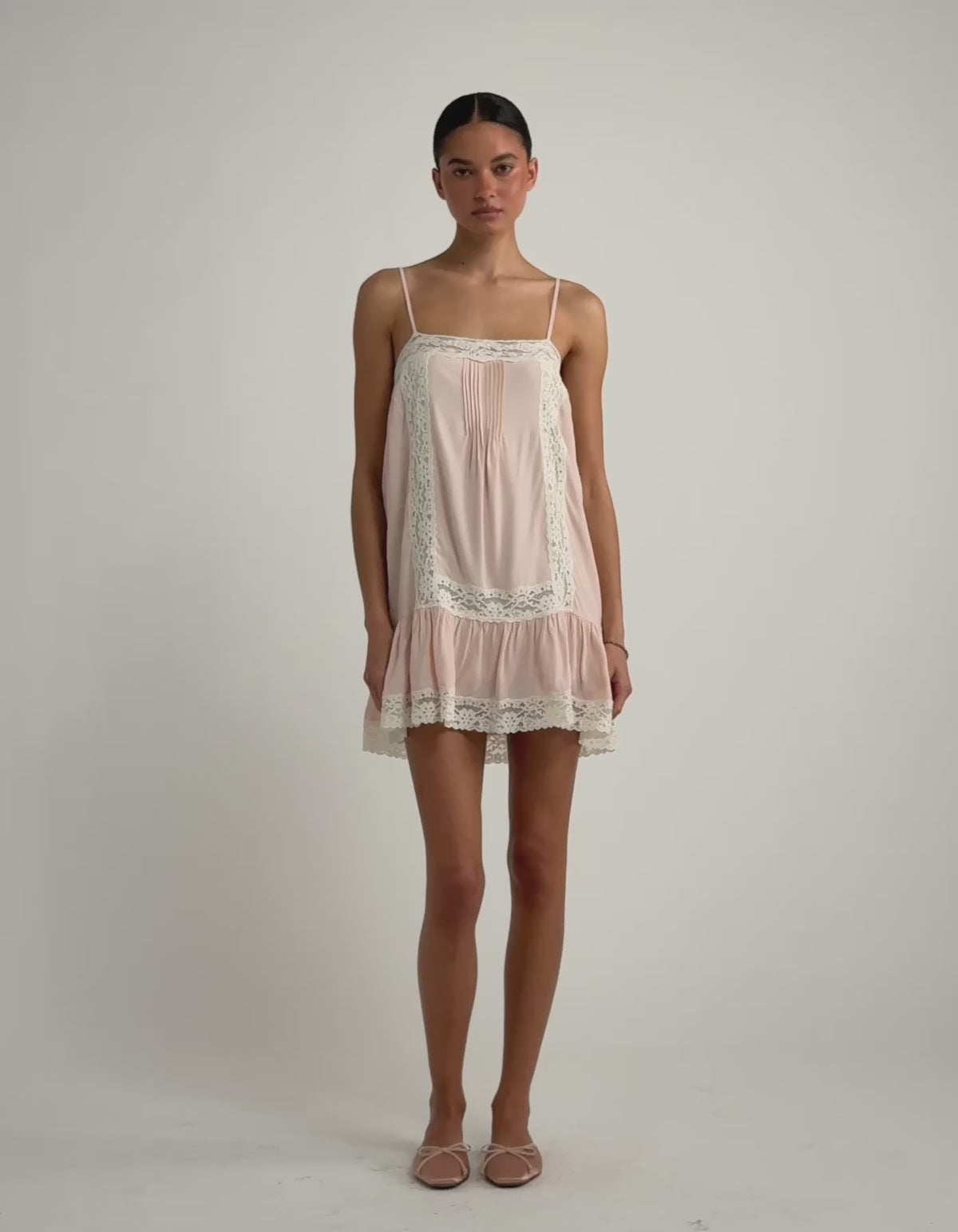 Carriage Mini Dress in Powder Room
