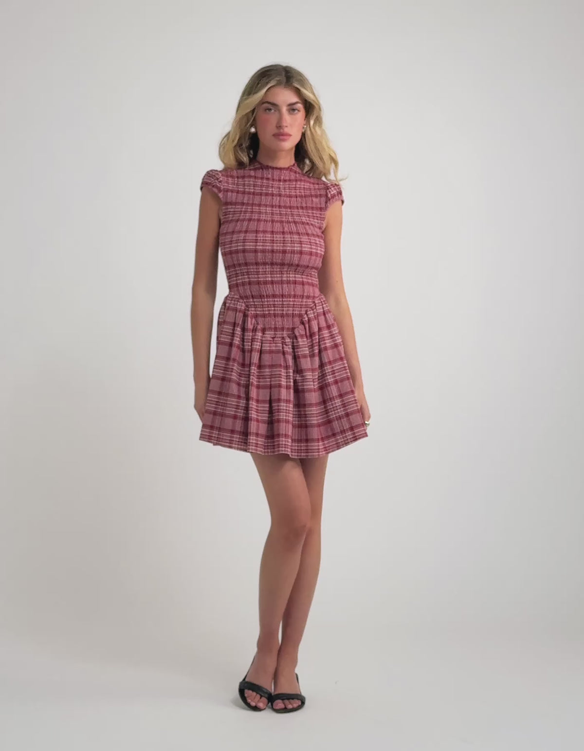 Barclay Mini Dress | Juneberry Plaid
