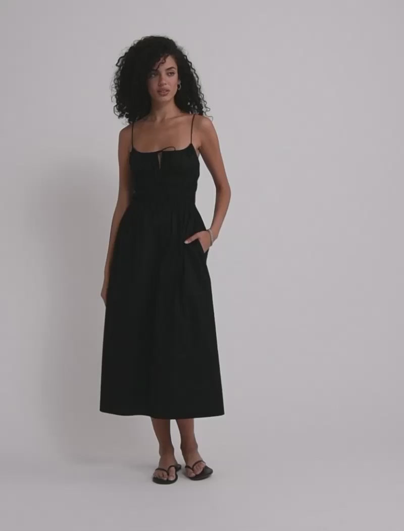 rumored market midi dress Toulouse Midi Dress | Black Gingham