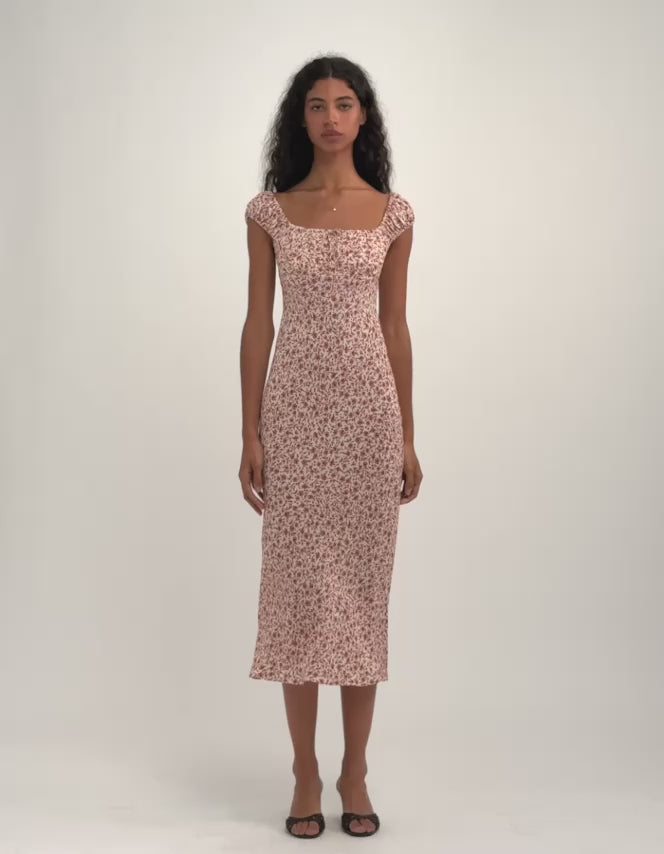 Callaway Midi Dress | Tea Rose Toile