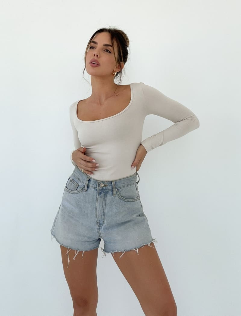 Prima Long Sleeve Top | Dune - Tops
