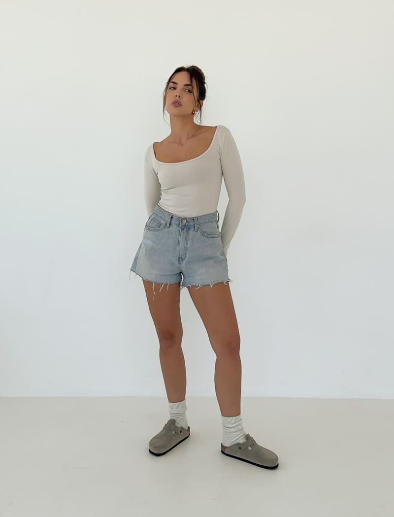 Prima Long Sleeve Top | Dune - Tops