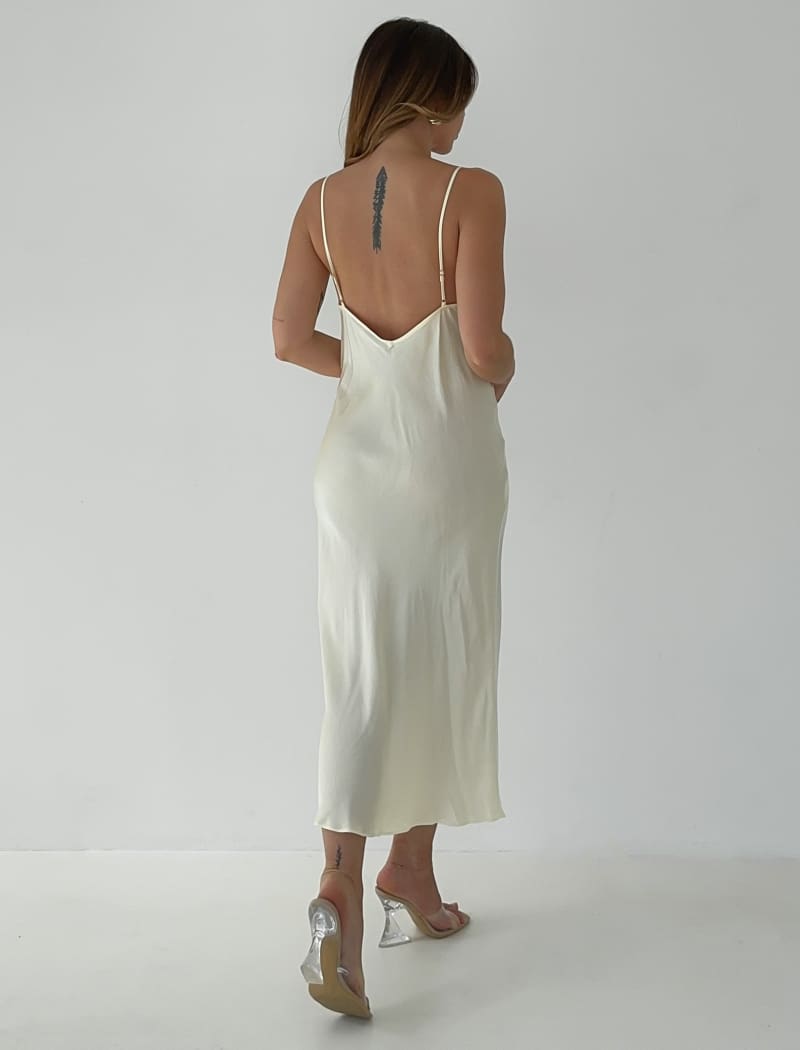 Riviera Slip Dress | Buttermilk - Midi Dress