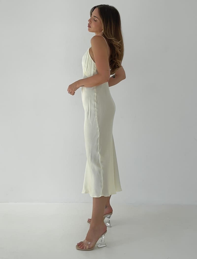 Riviera Slip Dress | Buttermilk - Midi Dress