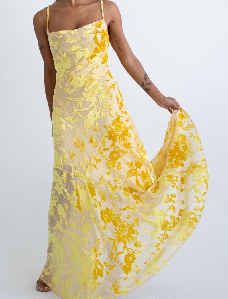 Santeria Maxi Dress | Limoncello Devore