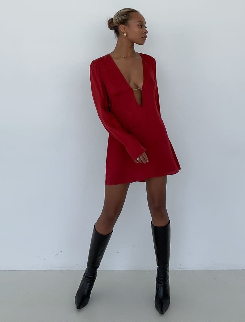 Sterling Mini Dress | Crimson Bamboo - Mini Dress