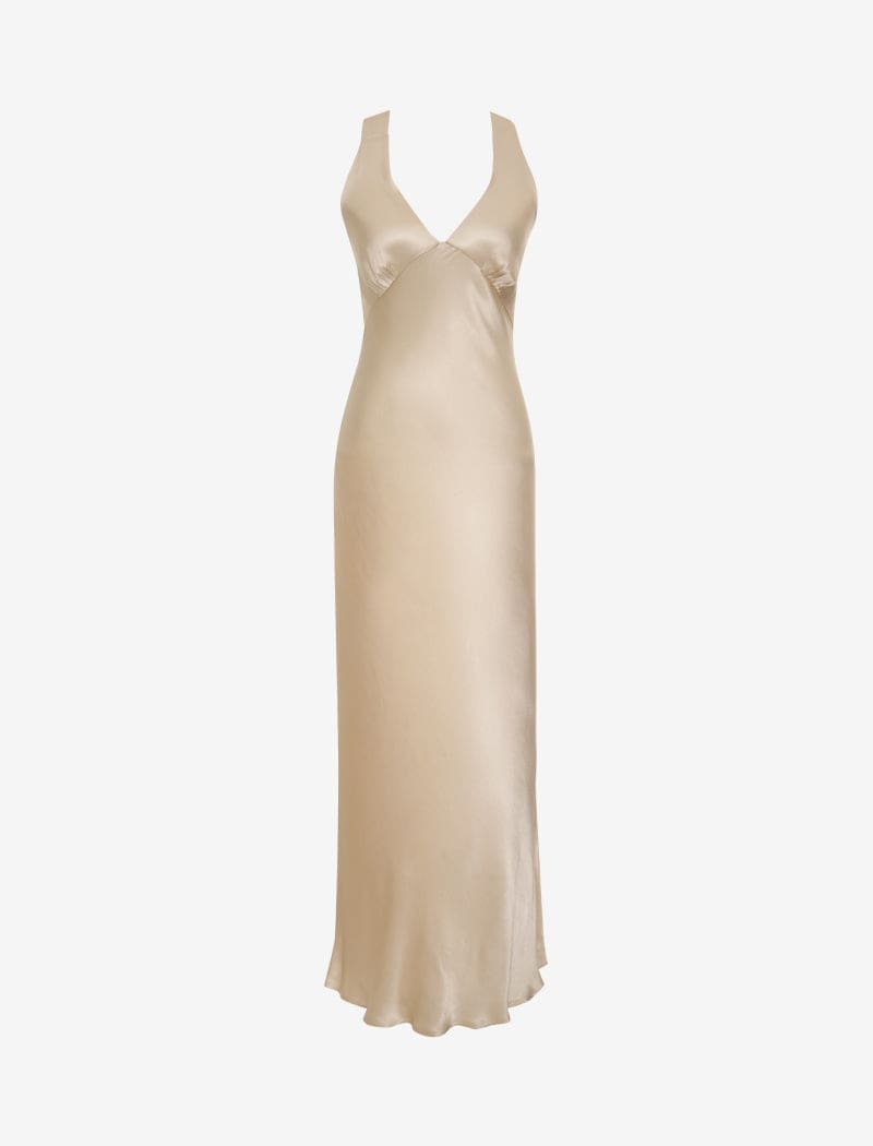 Sunset Strip Maxi Dress | Champagne - Maxi Dress