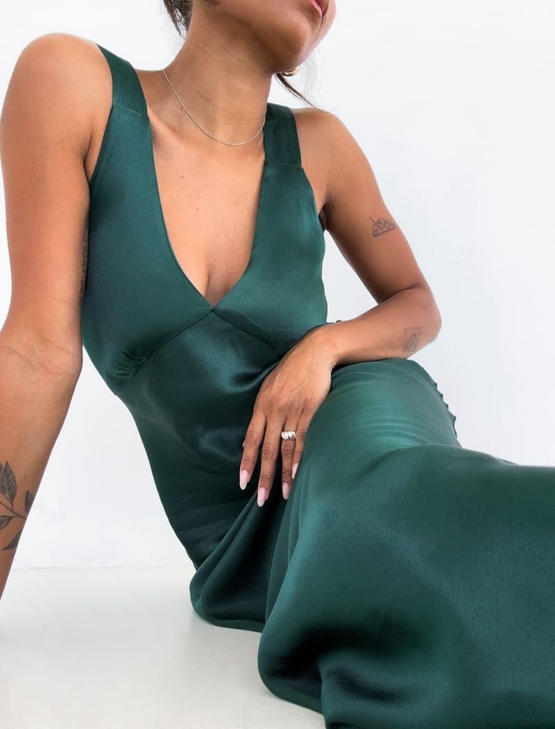 Sunset Strip Maxi Dress | Emerald - Maxi Dress