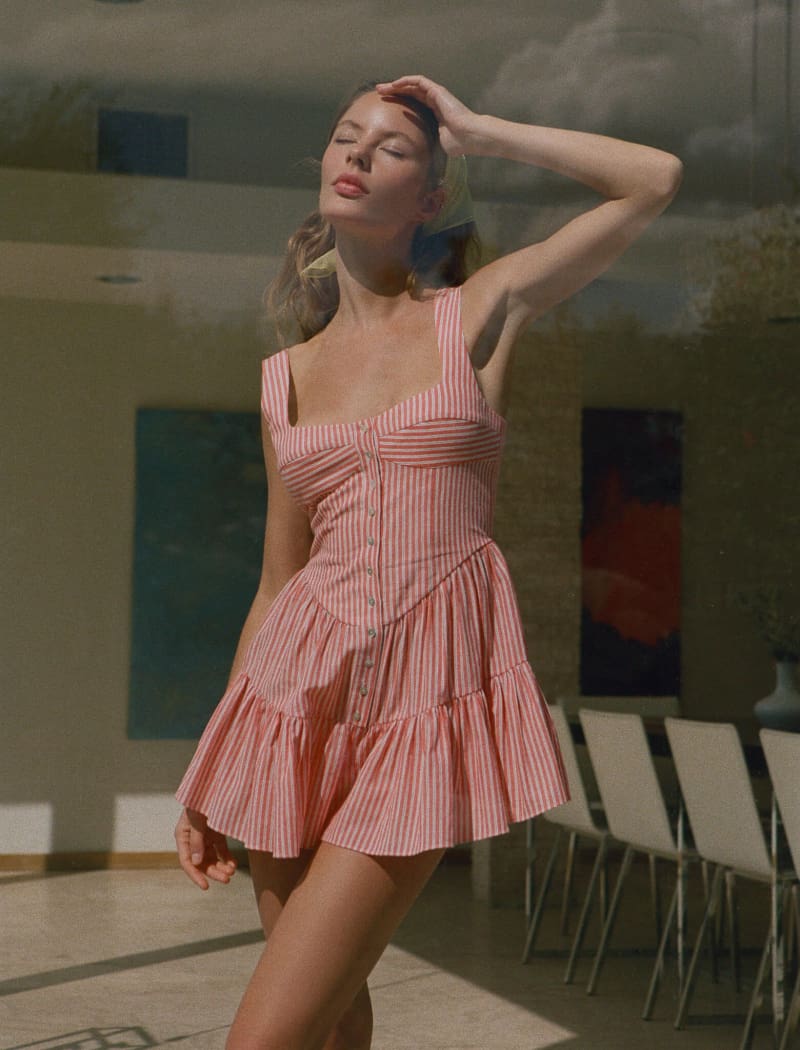Sunwashed Romper | Sundown Stripe - Romper