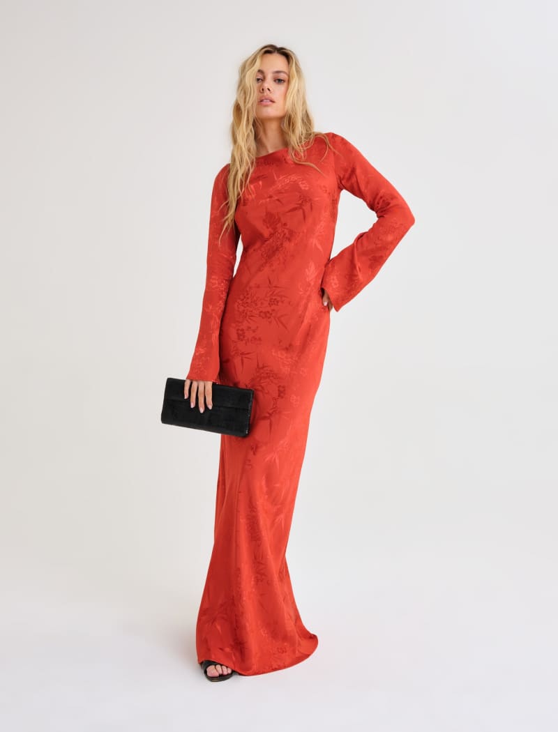 knee length dresses for ladies PRETTY LAVISH Keisha Maxi Bridesmaid Dress main image 1