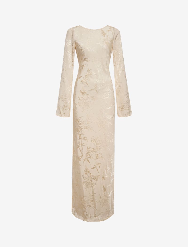 Sweet Talker Maxi Dress | Ivory Jacquard Rumored Sweet Talker Maxi Dress | Ivory Jacquard Rumored