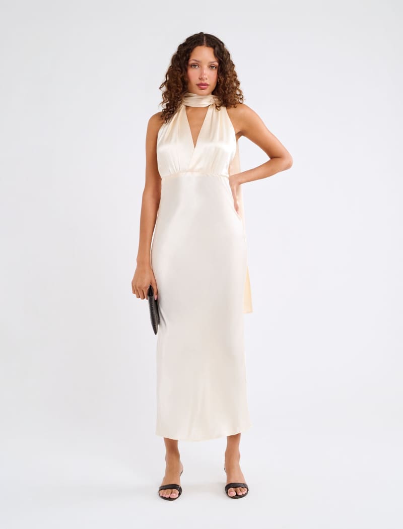 Thelma Midi Dress | Ivory - Midi Dress