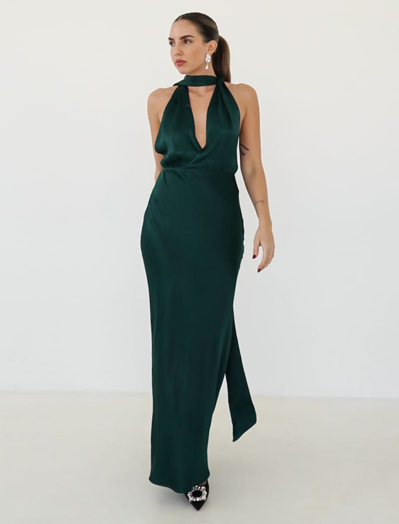 Thelma Midi Dress | Pine - Midi Dress