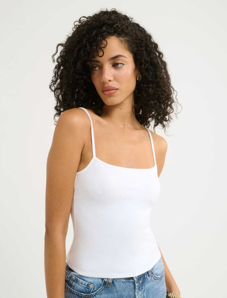 ◆BADBLOOD◆ One Thing Camisole White w-tnk23-039 timeless-tank-white-back-in-