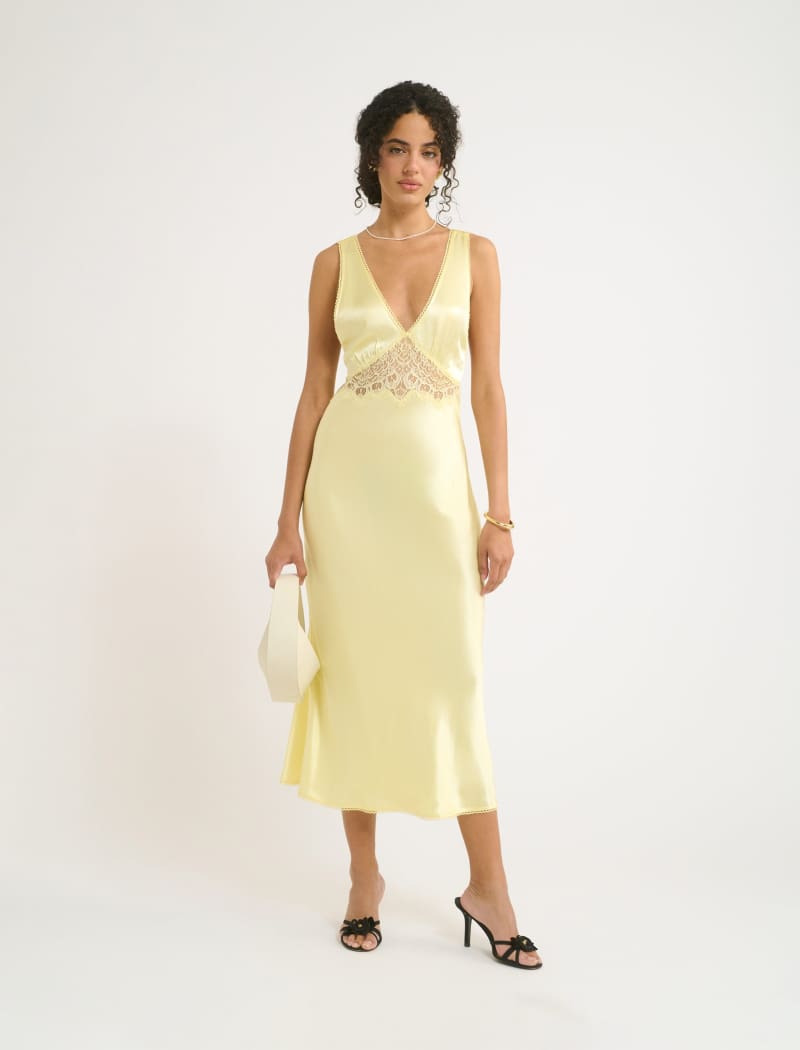 Vanity Midi Dress | Buttercream - Midi Dress