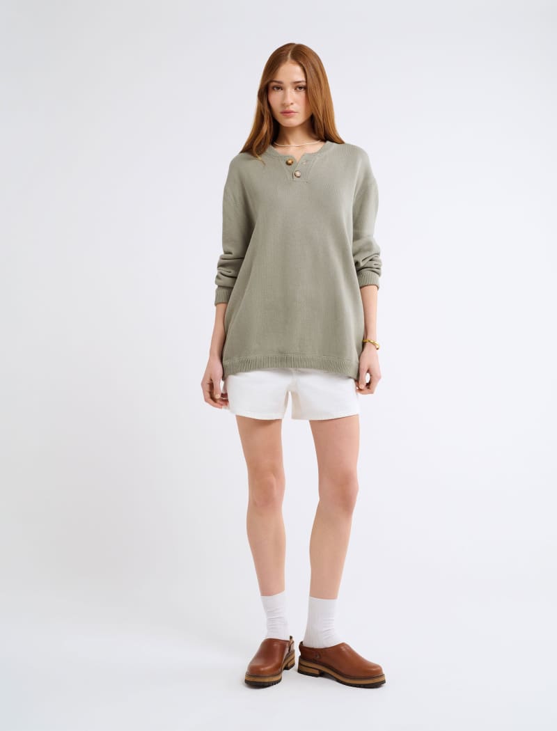 Varsity Henley | Sandstone - Sweaters