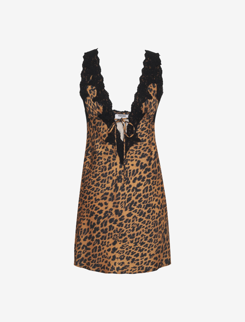 Venice Mini Dress | Leopard - Mini Dress