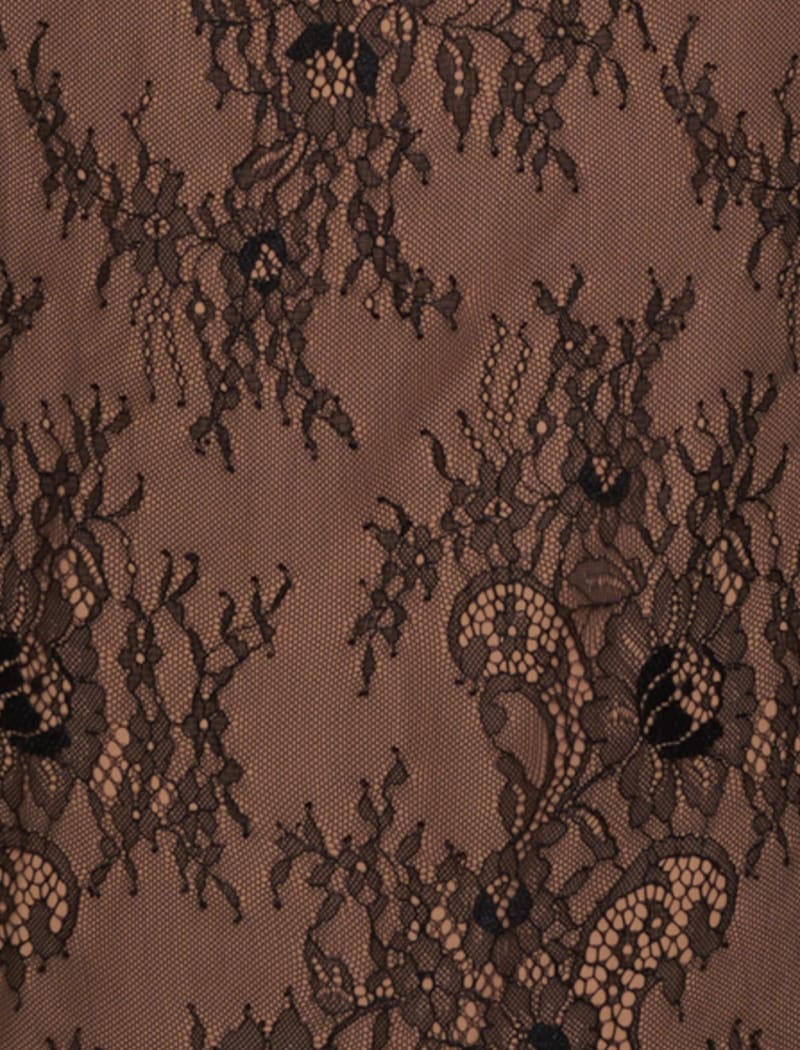 Victorian Midi Dress | Black Chantilly