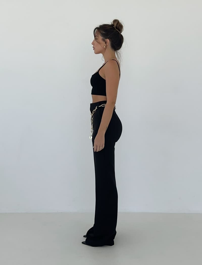 Wall Street Trouser | Black - Pants