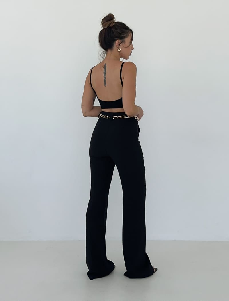 Wall Street Trouser | Black - Pants