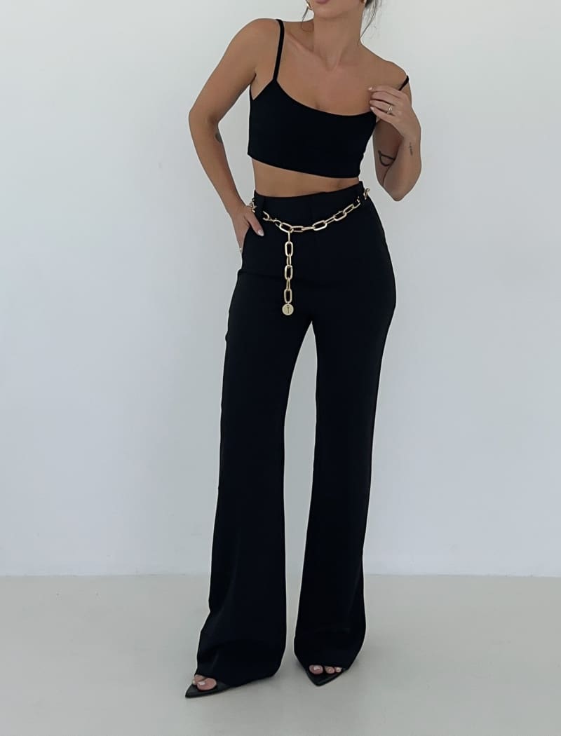 Wall Street Trouser | Black - Pants