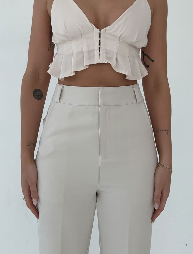 Wall Street Trouser | Bone - Pants
